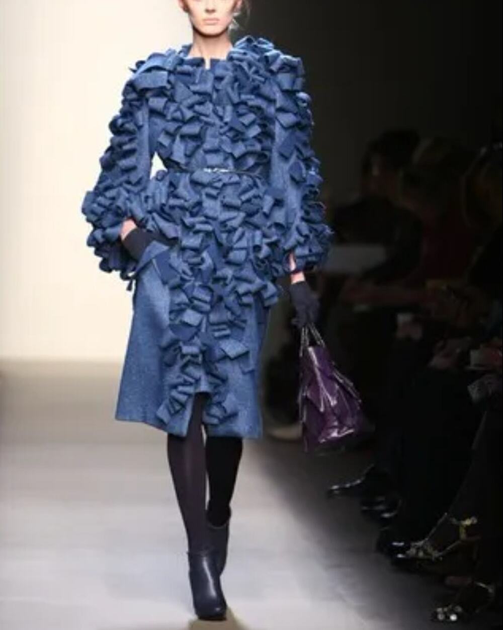 Bottega Veneta Archive RTW Fall 2008 Runway Origami Plum Python Tote